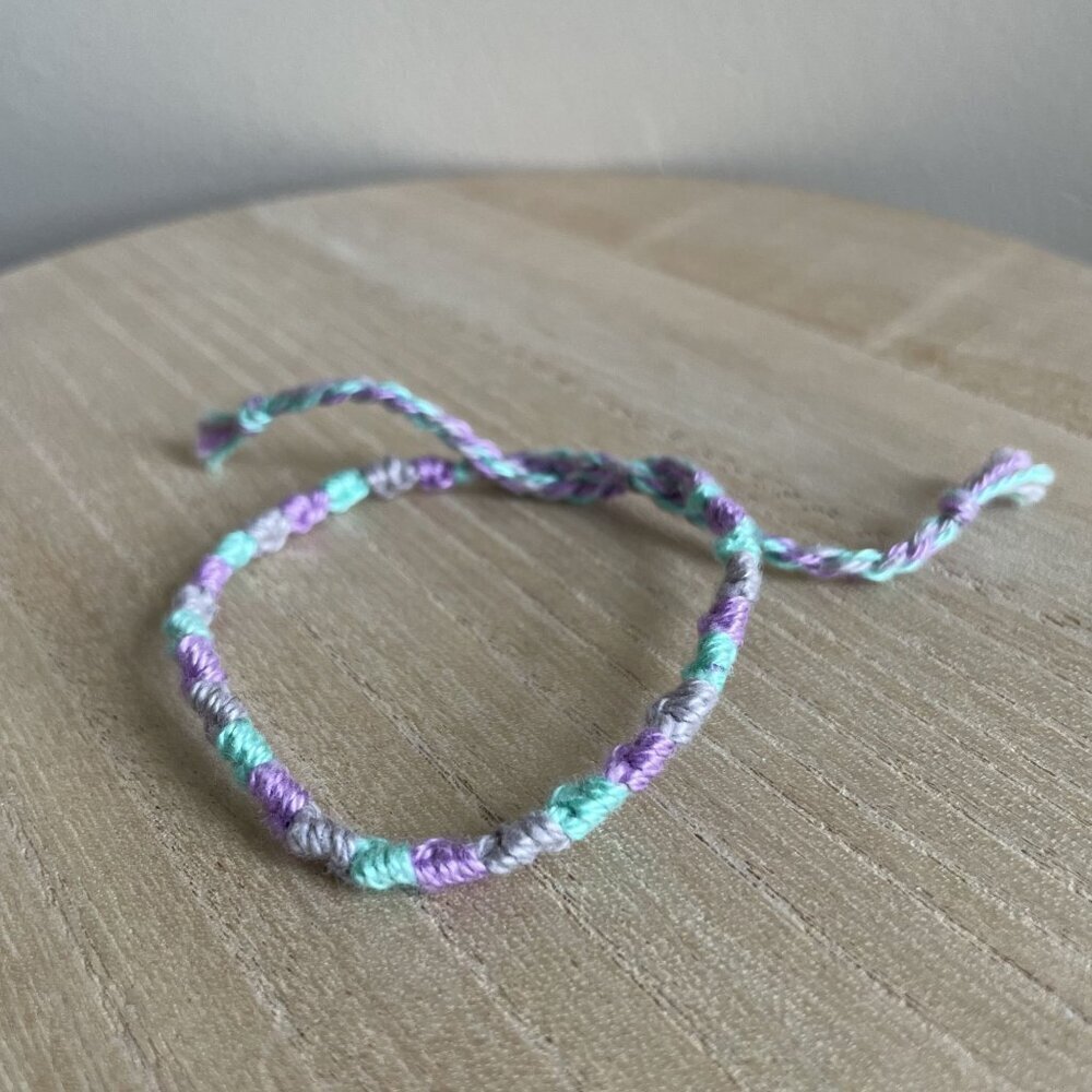 Karina Bracelet, anklet, trendy, comfortable, tie, embroidery thread, woven, gif